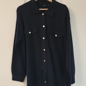 Olsen New Navy Button-Down Cardigan . No tag- never worn. Very flattering